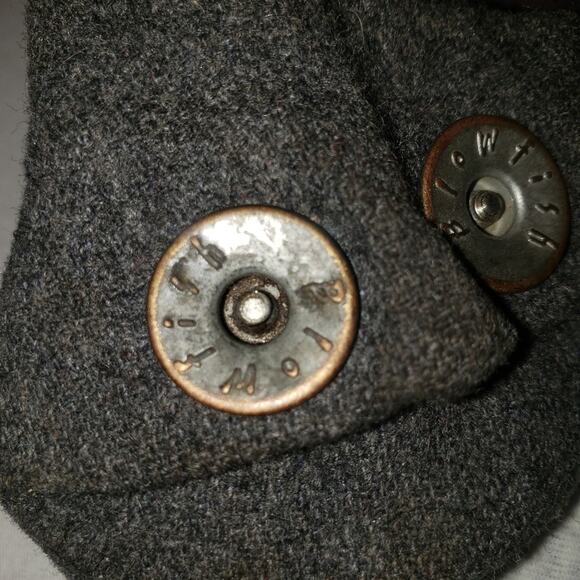 GUC, Girls Blowfish Gray Tweed style flats w/ metal toned button accents, Sz 13. - Picture 6 of 11